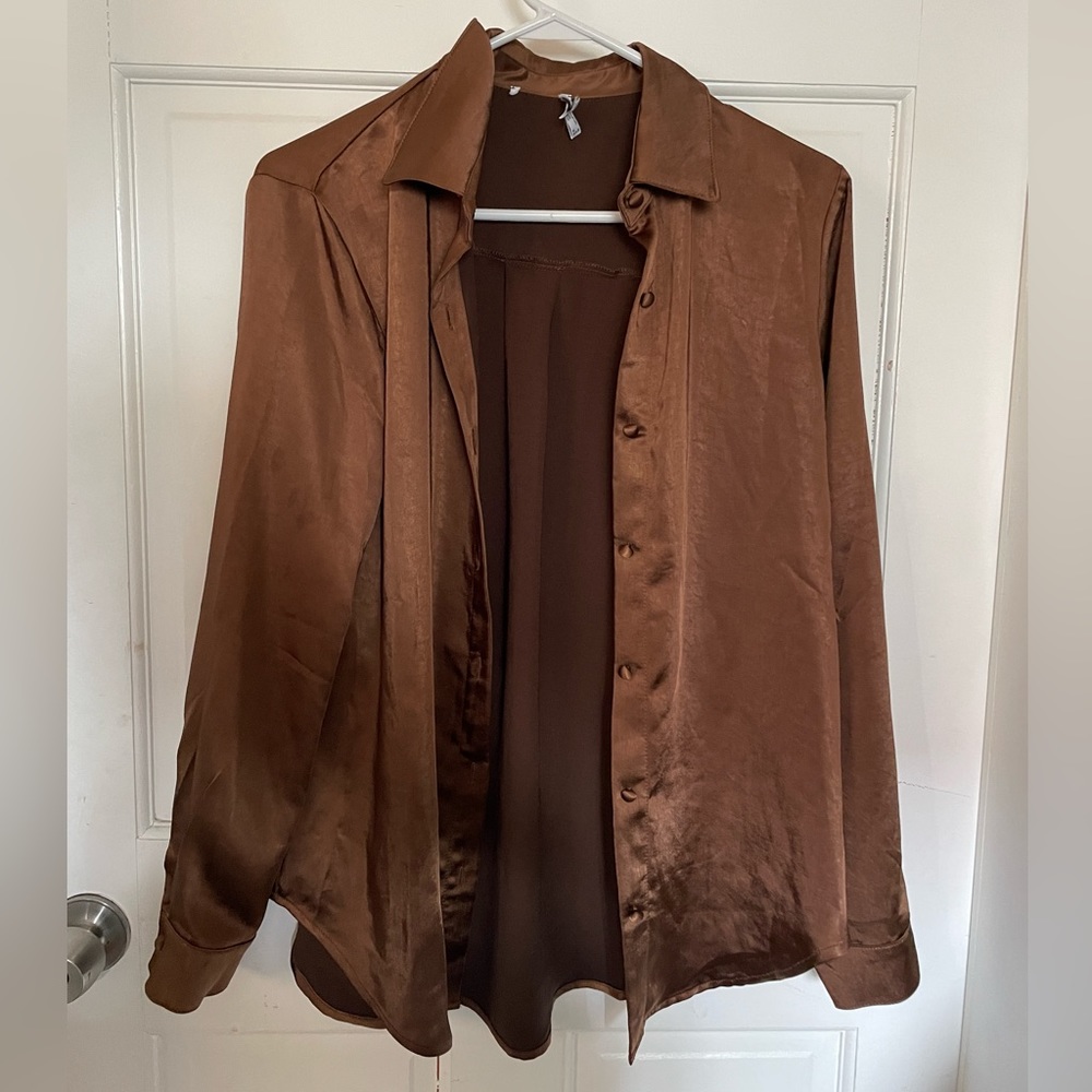 Satin Princess Polly button down